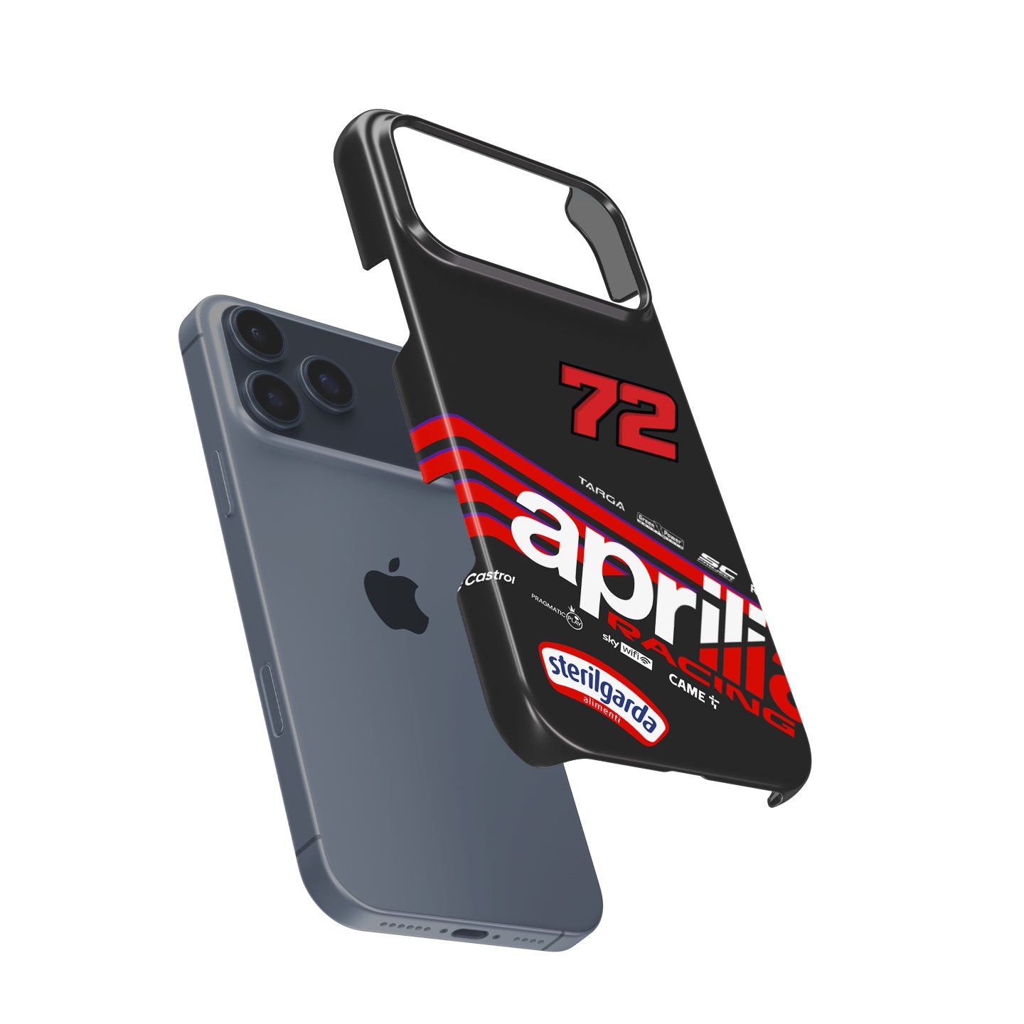 Marco Bezzecchi 2025 MotoGP Phone Case – Aprilia Racing Livery Design for iPhone