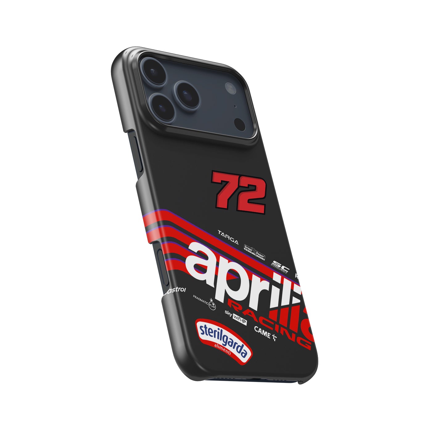 Marco Bezzecchi 2025 MotoGP Phone Case – Aprilia Racing Livery Design for iPhone