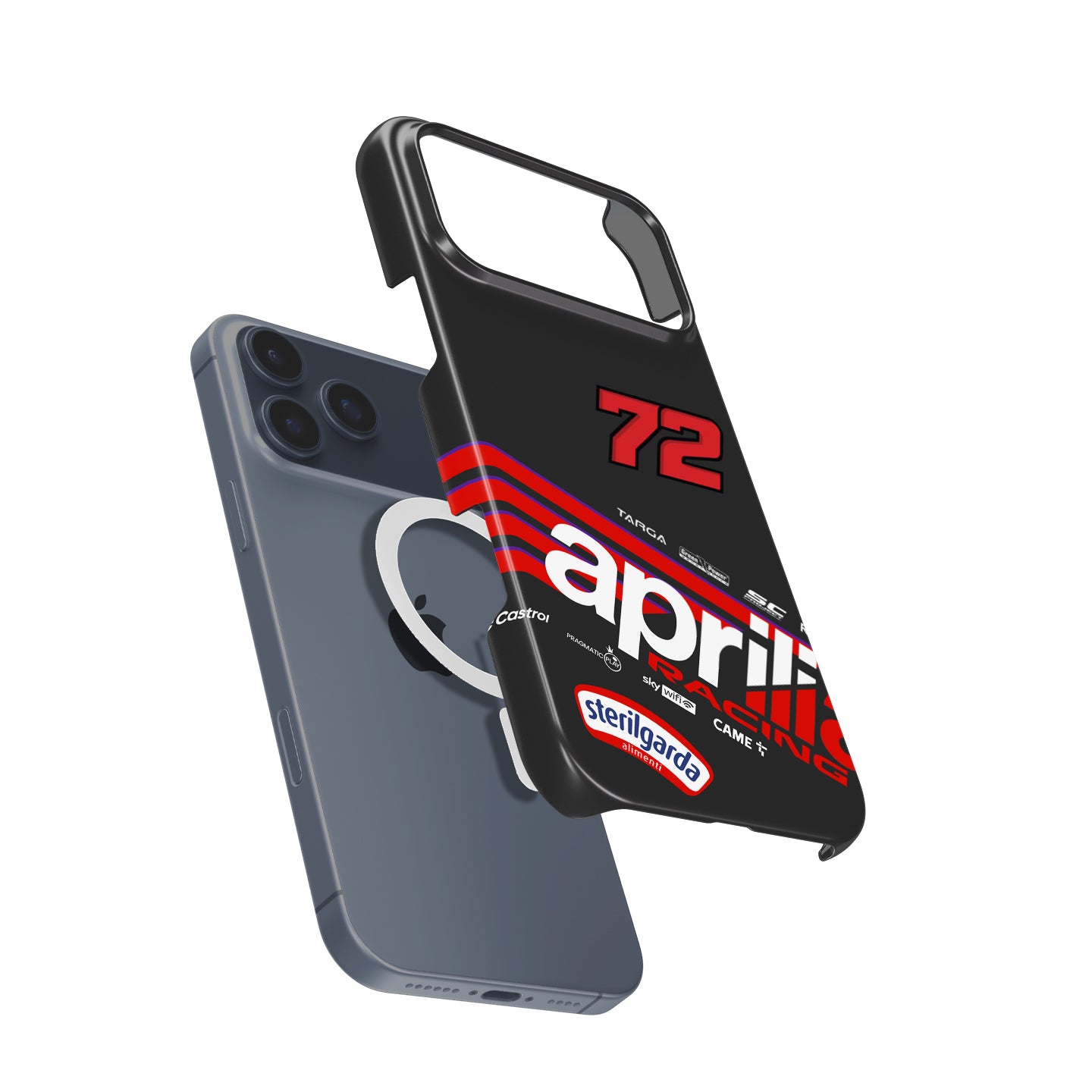 Marco Bezzecchi 2025 MotoGP Phone Case – Aprilia Racing Livery Design for iPhone