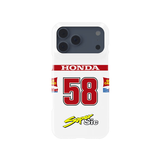 Marco Simoncelli HONDA RC212V Livery MotoGP motorcycle iPhone case view 1