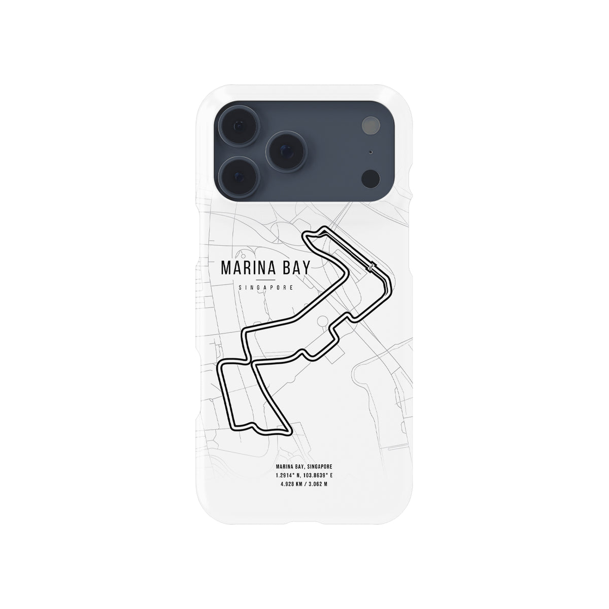 Marina Bay F1 – The Heart of Singapore's Night Races Formula 1 racing iPhone case view 1