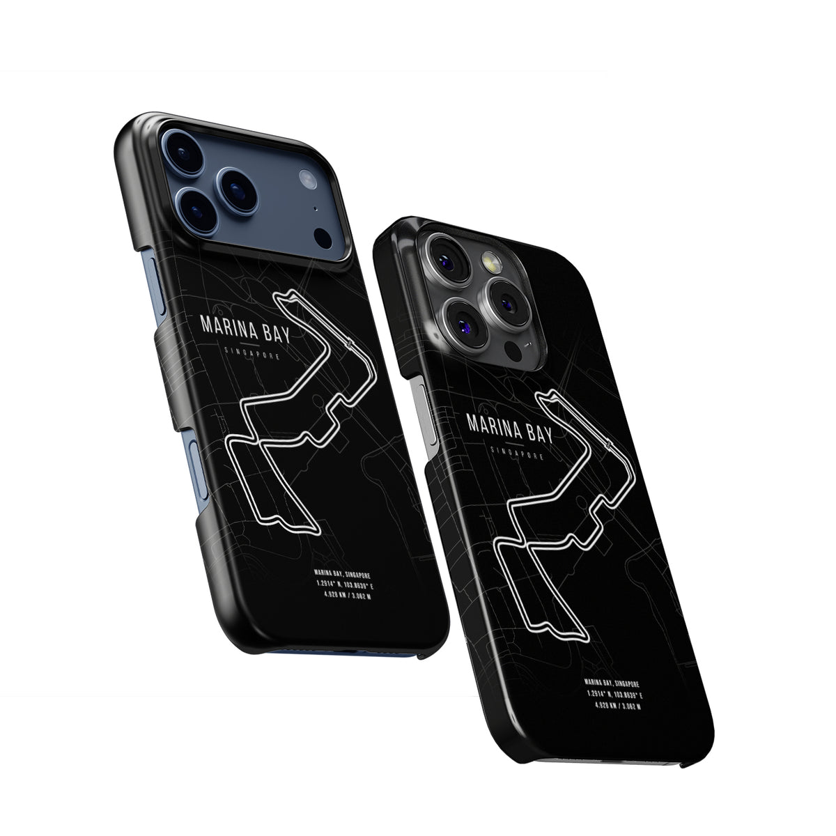 Marina Bay F1 Track Map Grand Prix Formula 1 racing iPhone case view 2