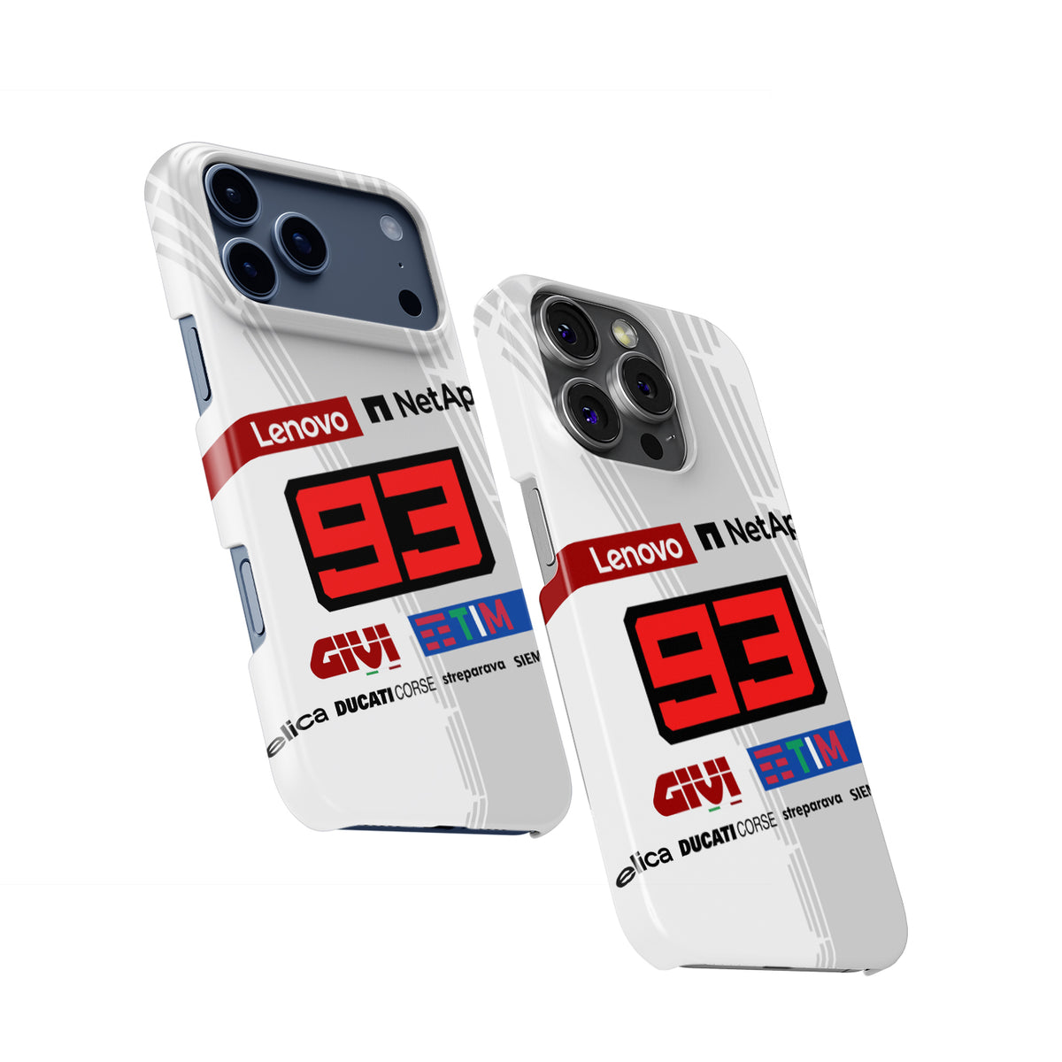 The White Resurrection: Marquez #93 GP25 Test Livery Case for iPhone