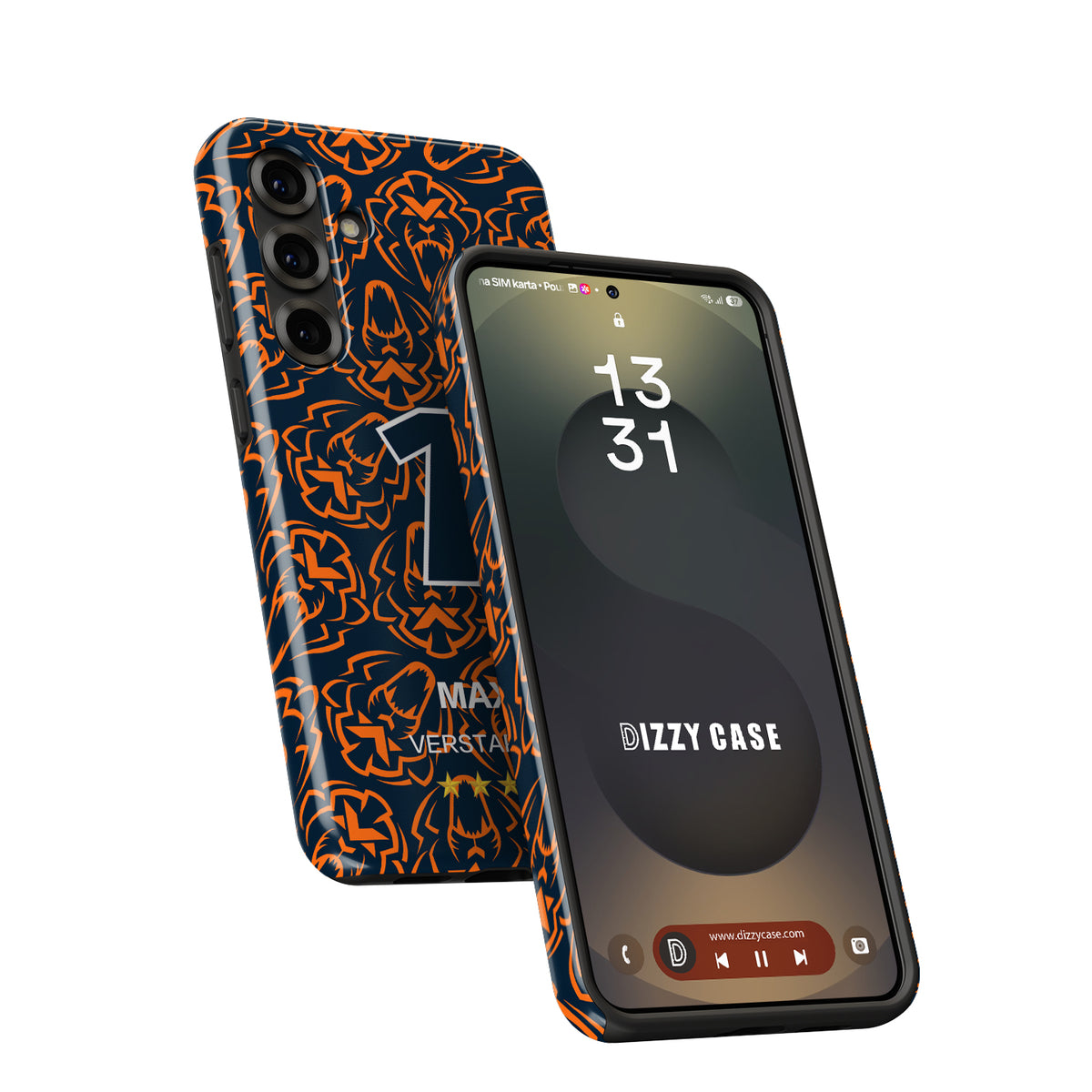 Max Verstappen 2025 F1 Champion Phone Case – Orange Lion Edition (Samsung)