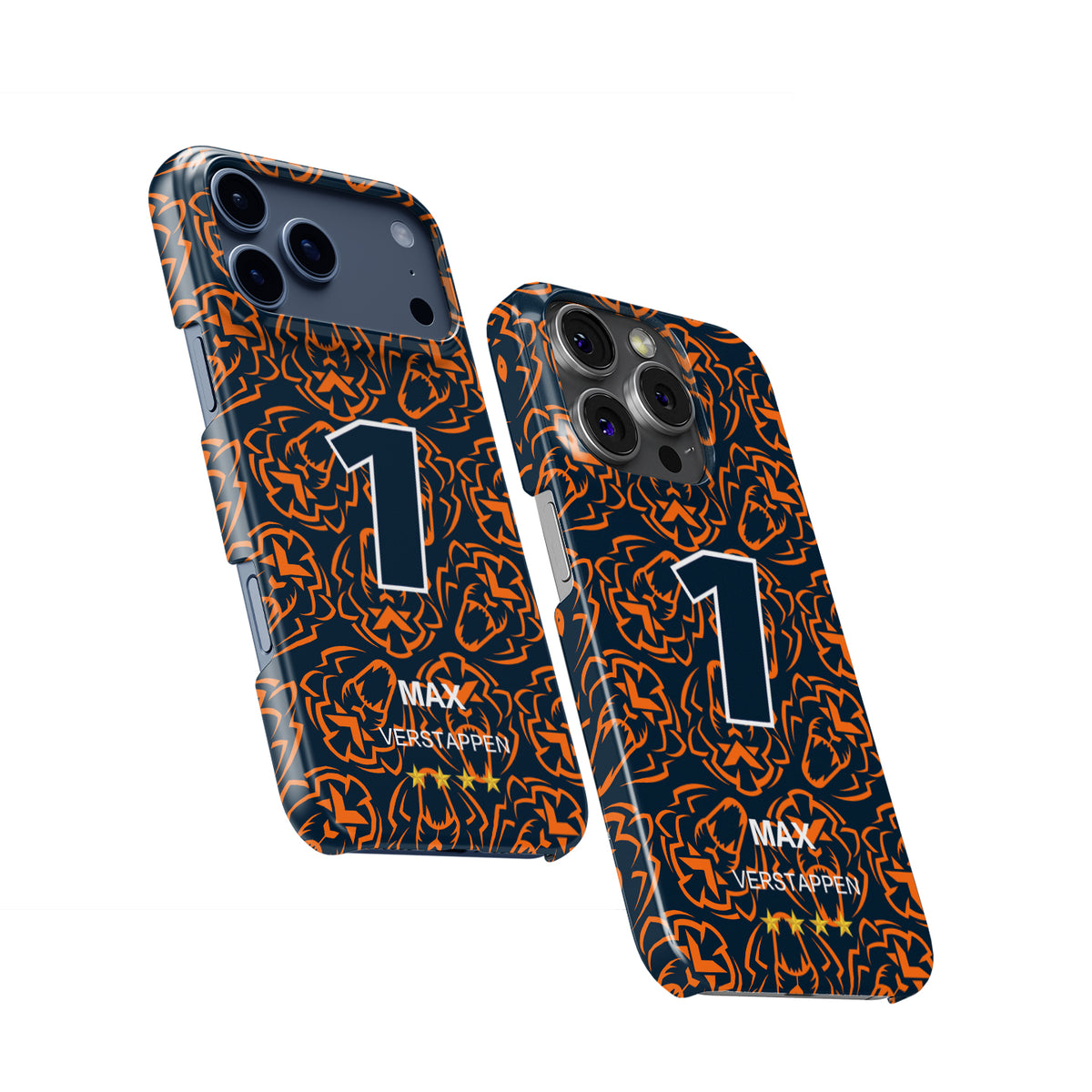 Max Verstappen 2025 F1 Champion – Orange Lion Edition Formula 1 racing iPhone case view 2