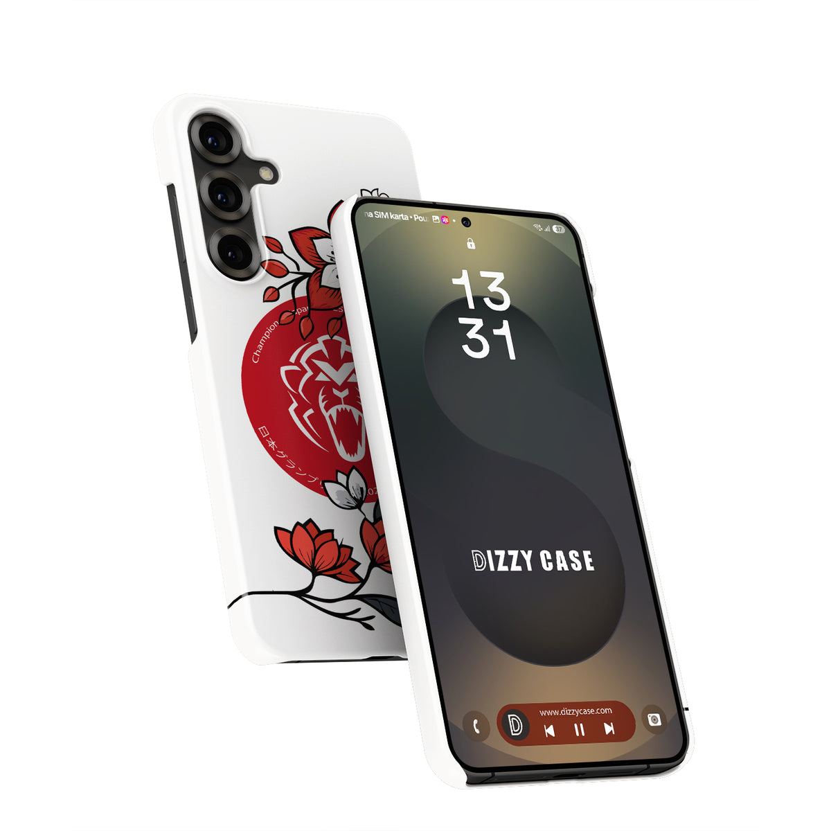 Max Verstappen 2025 F1 Japanese GP Helmet Edition Phone Case – Sakura Spirit Design (Samsung)