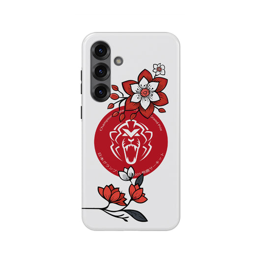 Max Verstappen 2025 F1 Japanese GP Helmet Edition Phone Case – Sakura Spirit Design (Samsung)