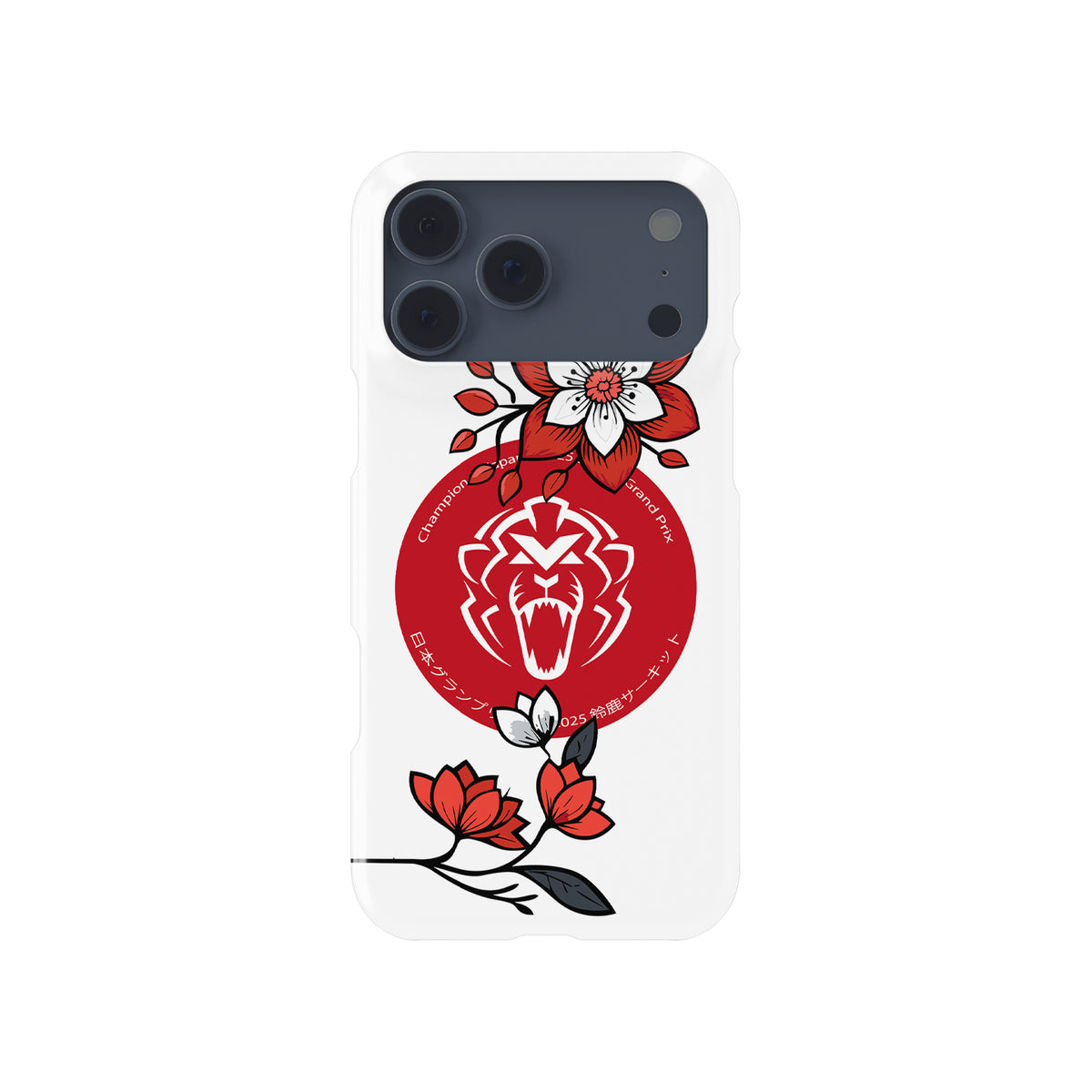 Max Verstappen 2025 F1 Japanese GP Helmet Edition – Sakura Spirit Formula 1 racing iPhone case view 1