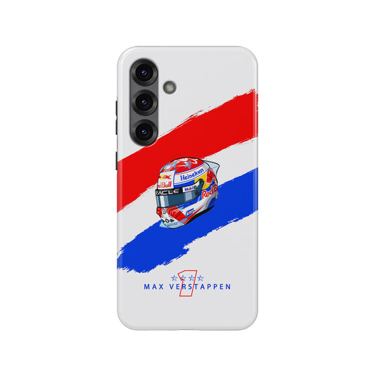 Max Verstappen 2025 Helmet Phone Case – Dutch Heritage F1 Design for Samsung Galaxy