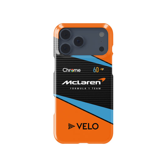 McLaren MCL60 2023 F1 Livery Formula 1 racing iPhone case view 1