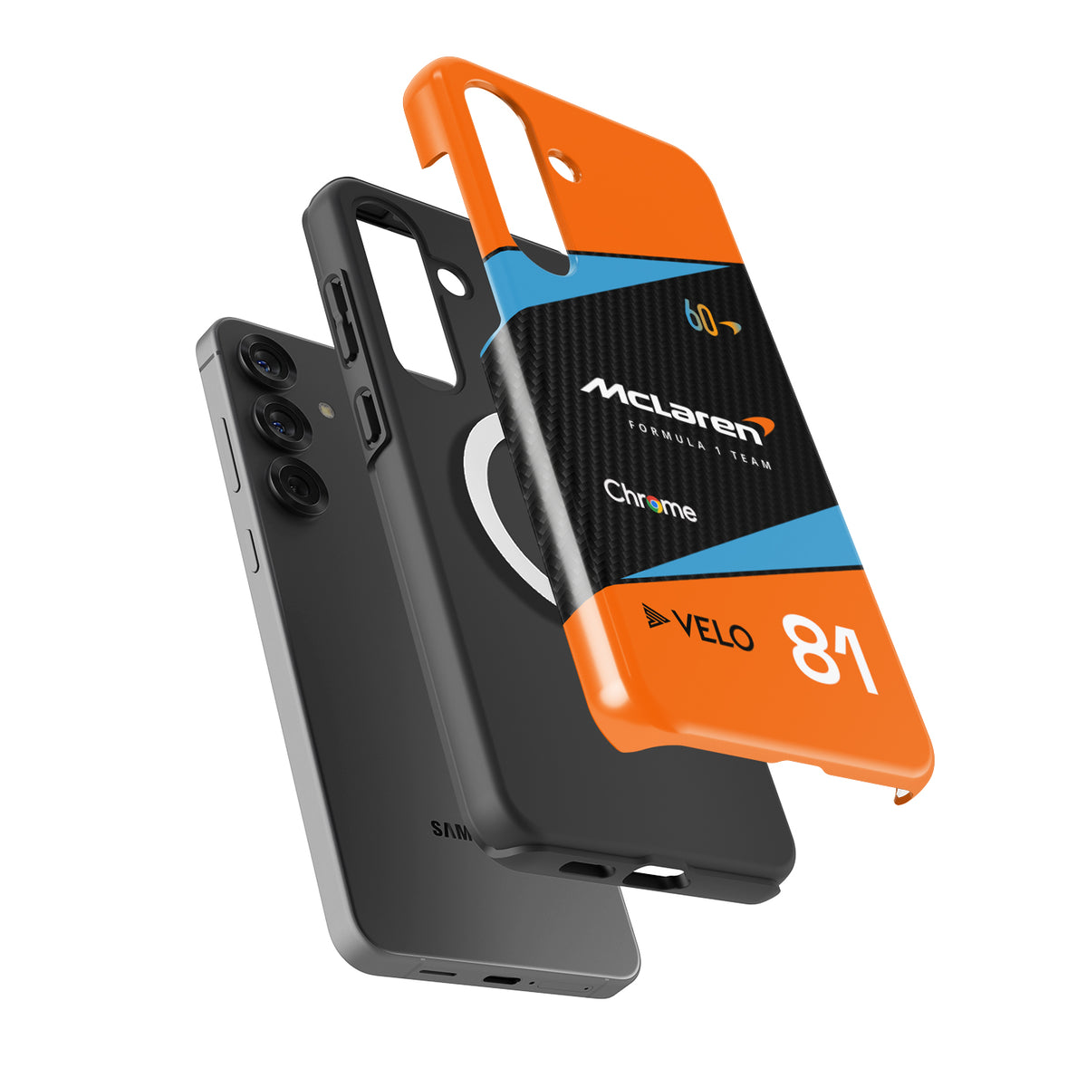 Iconic Piastri MCL60 Livery Case – Samsung-Compatible