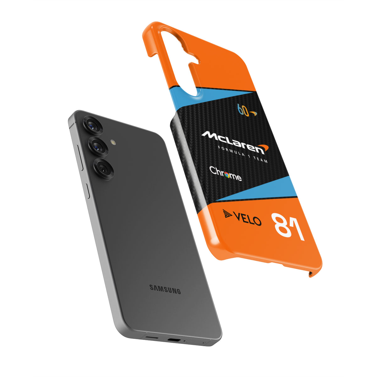 Iconic Piastri MCL60 Livery Case – Samsung-Compatible