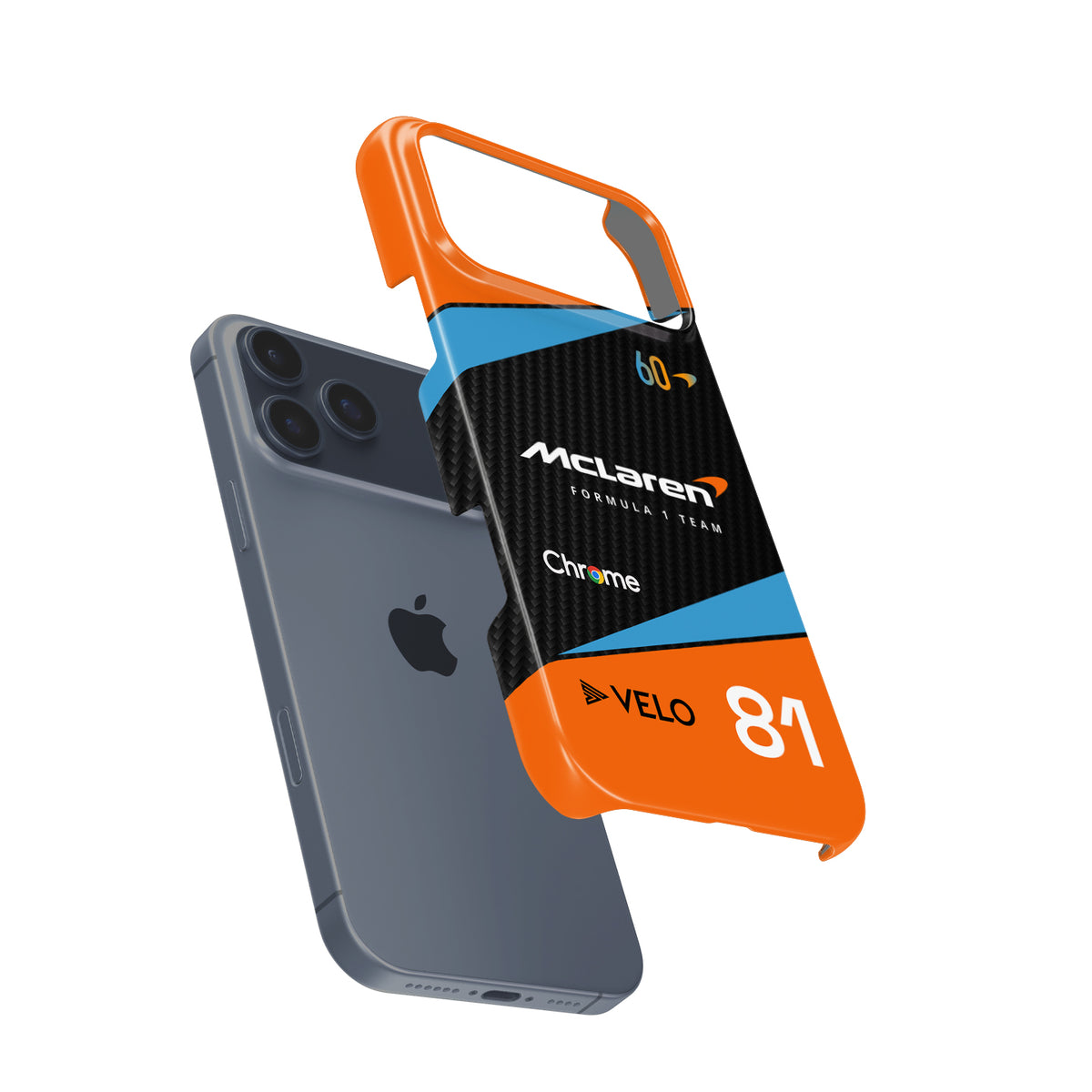 McLaren MCL60 Oscar Piastri Formula 1 racing iPhone case view 3