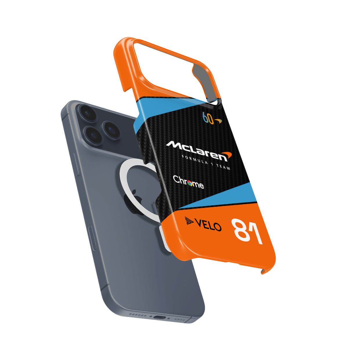 McLaren MCL60 Oscar Piastri Formula 1 racing iPhone case view 4