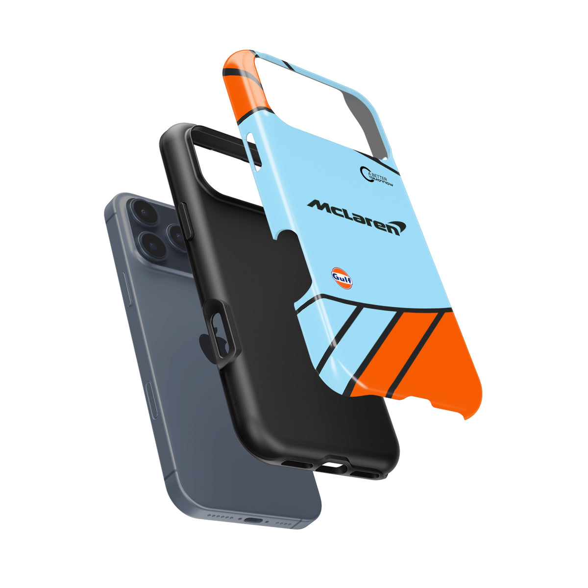 McLaren MCL35M Gulf Livery Monaco 2021 Formula 1 racing iPhone case view 6
