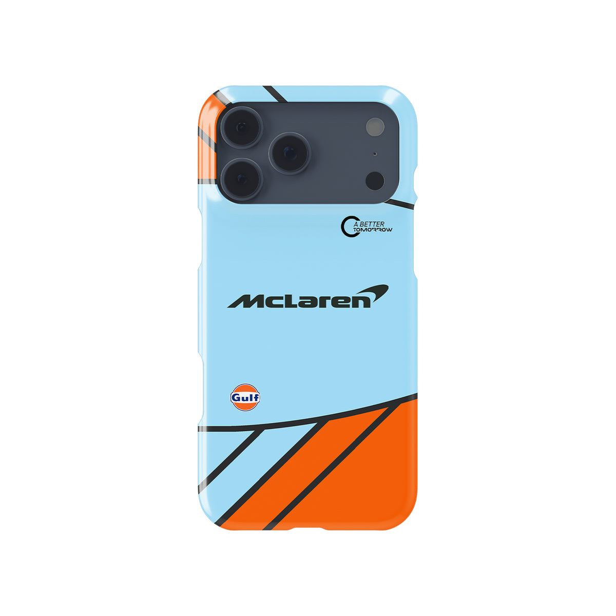 McLaren MCL35M Gulf Livery Monaco 2021 Formula 1 racing iPhone case view 1