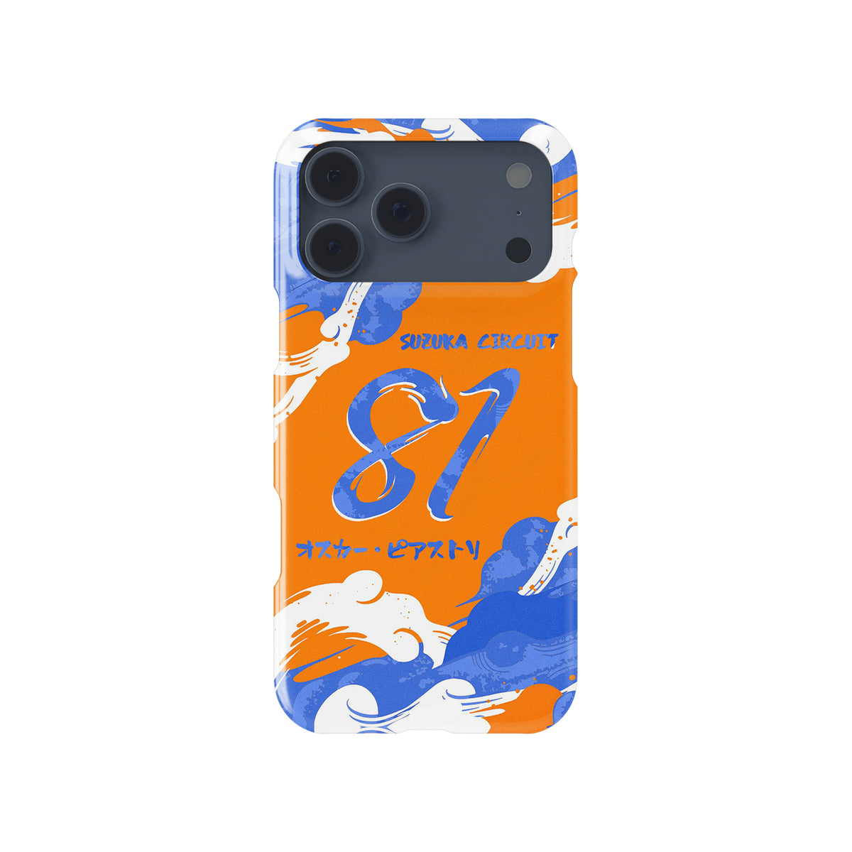 McLaren Japanese GP 2024 Oscar Piastri Formula 1 racing iPhone case view 1