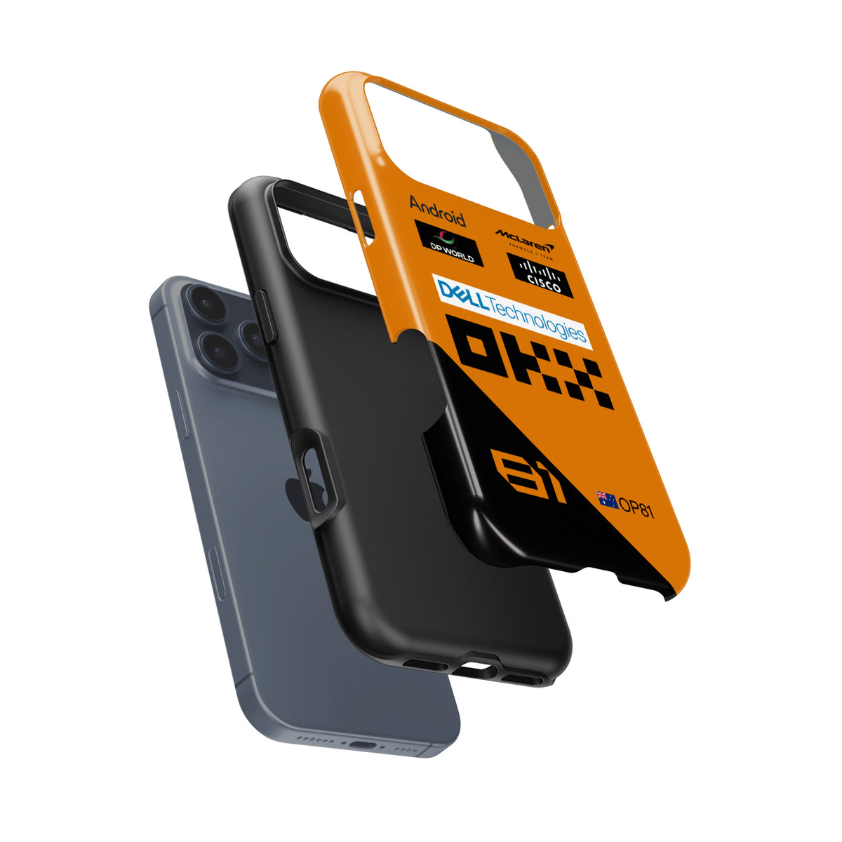 McLaren MCL38 Oscar Piastri 2024 Overall Formula 1 racing iPhone case view 6