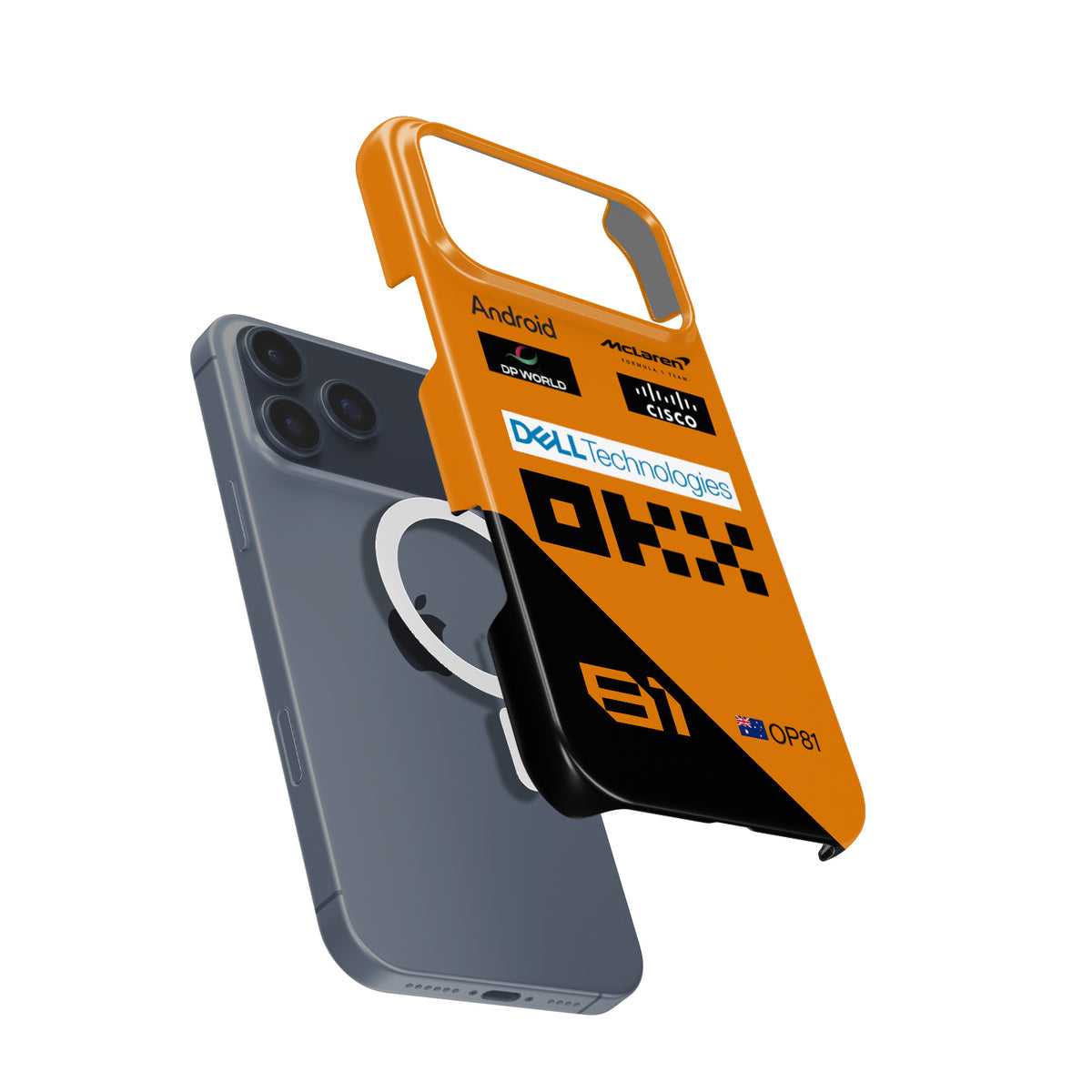 McLaren MCL38 Oscar Piastri 2024 Overall Formula 1 racing iPhone case view 4