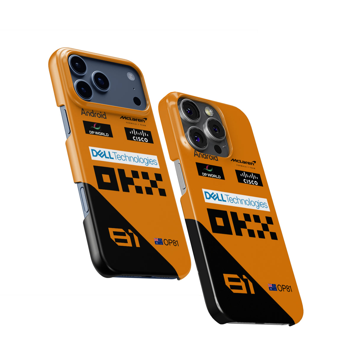 McLaren MCL38 Oscar Piastri 2024 Overall Formula 1 racing iPhone case view 2