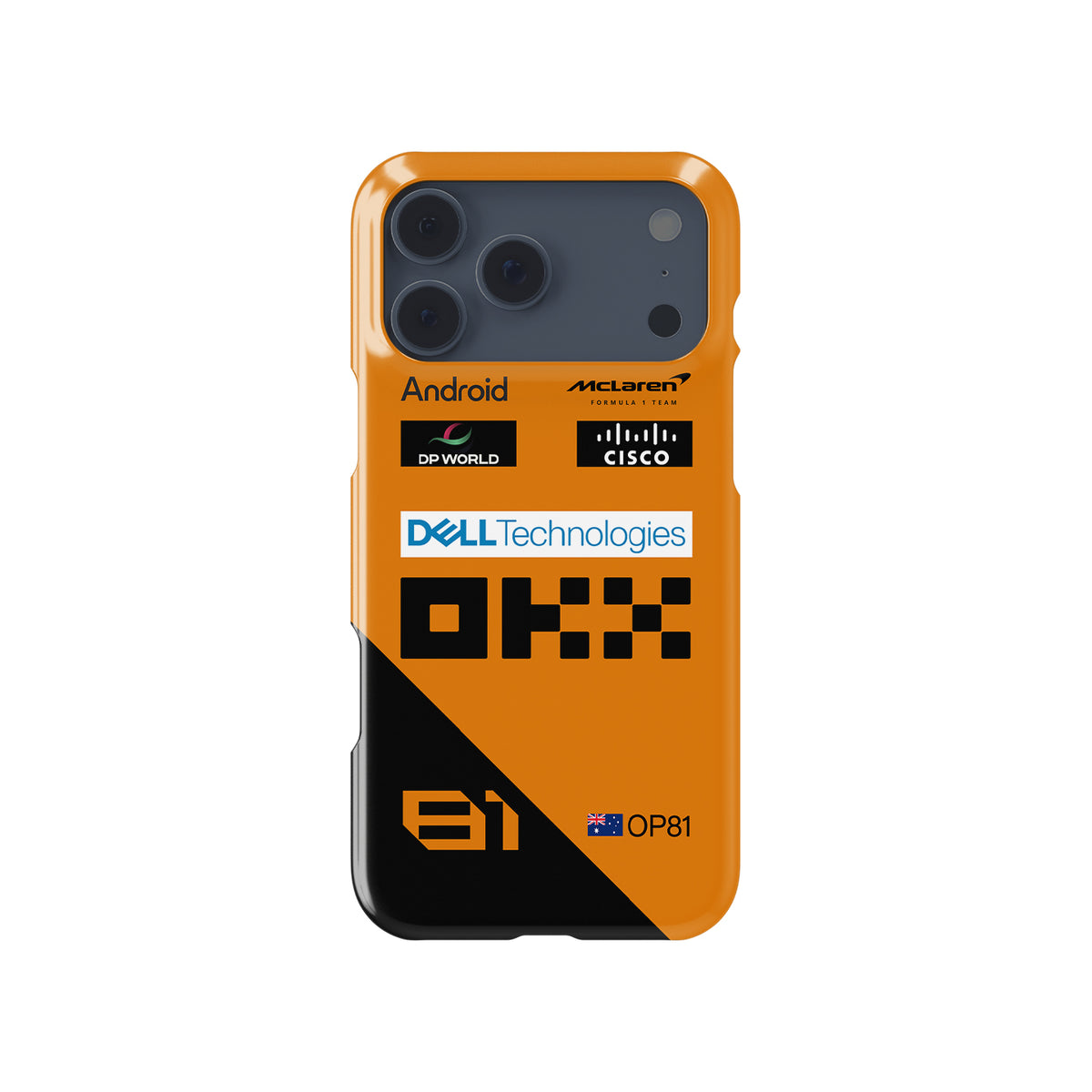 McLaren MCL38 Oscar Piastri 2024 Overall Formula 1 racing iPhone case view 1