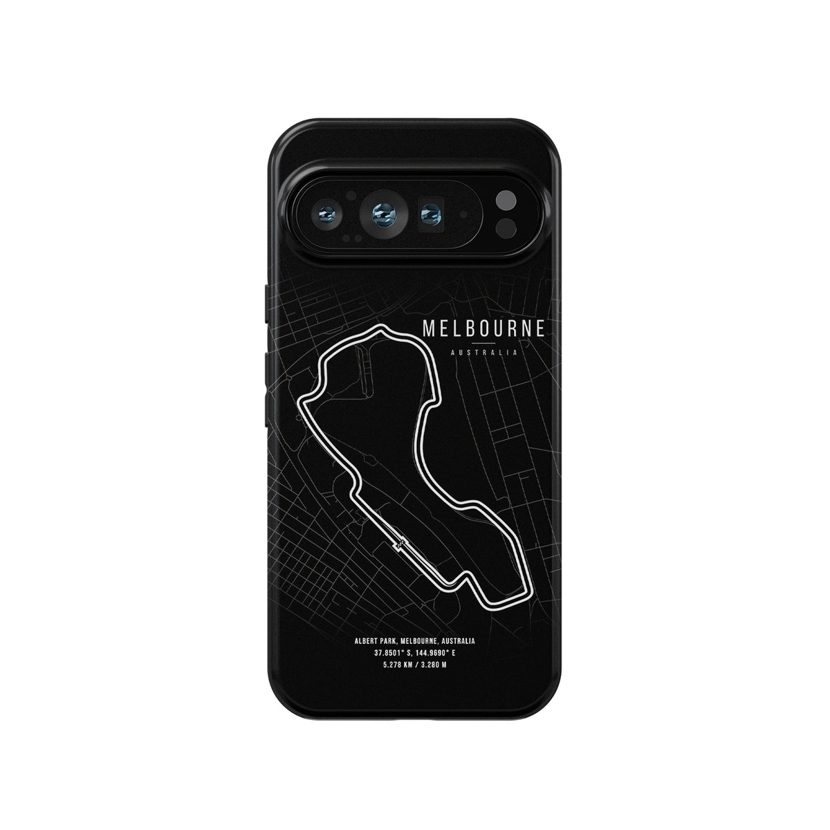 Melbourne F1 Track Map Grand Prix - Google Phone Case