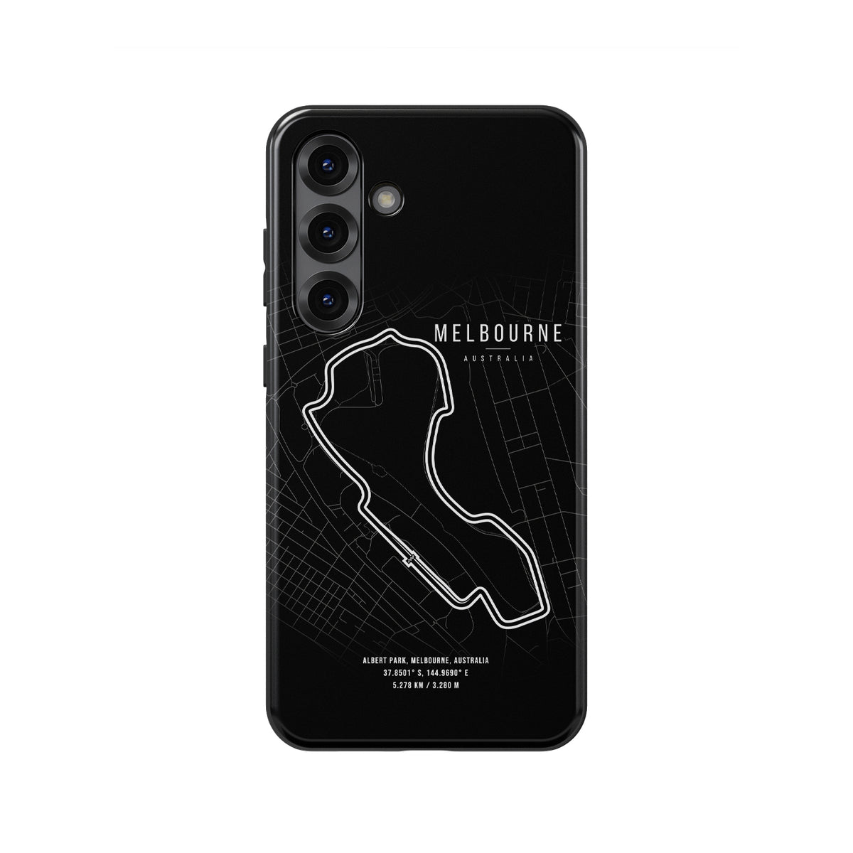 Melbourne F1 Track Map Grand Prix - Samsung Phone Case