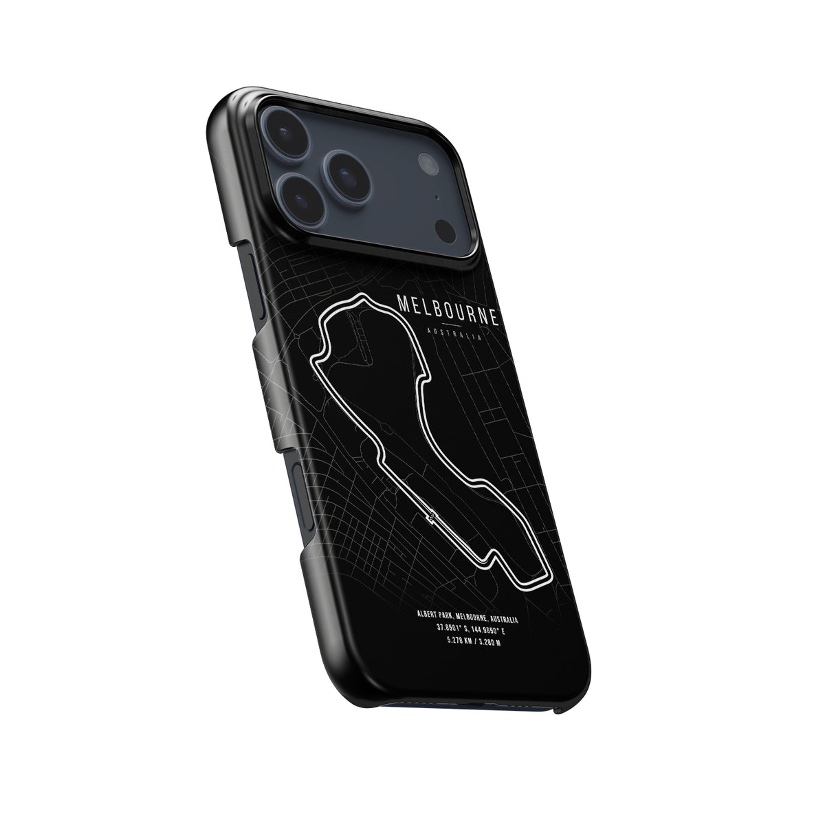 Melbourne F1 Track Map Grand Prix Formula 1 racing iPhone case view 5
