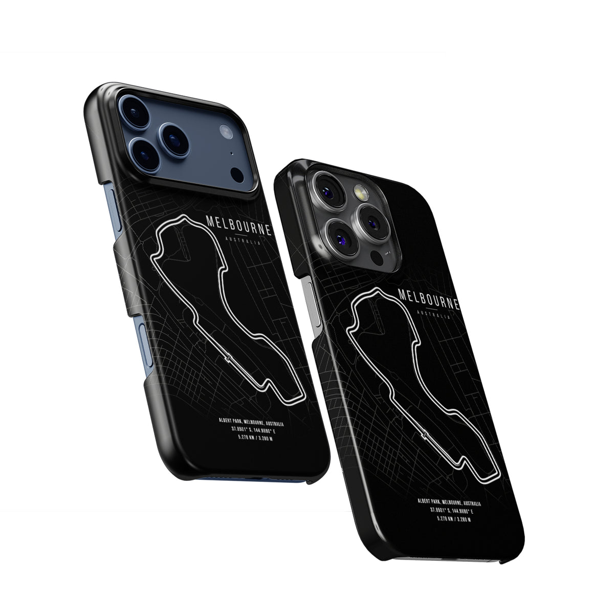 Melbourne F1 Track Map Grand Prix Formula 1 racing iPhone case view 2