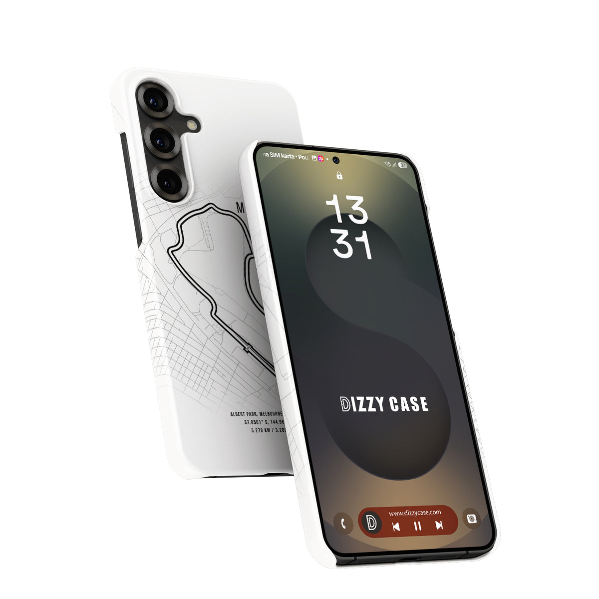 Melbourne Grand Prix Samsung Case – Iconic Track Map for F1 Fans