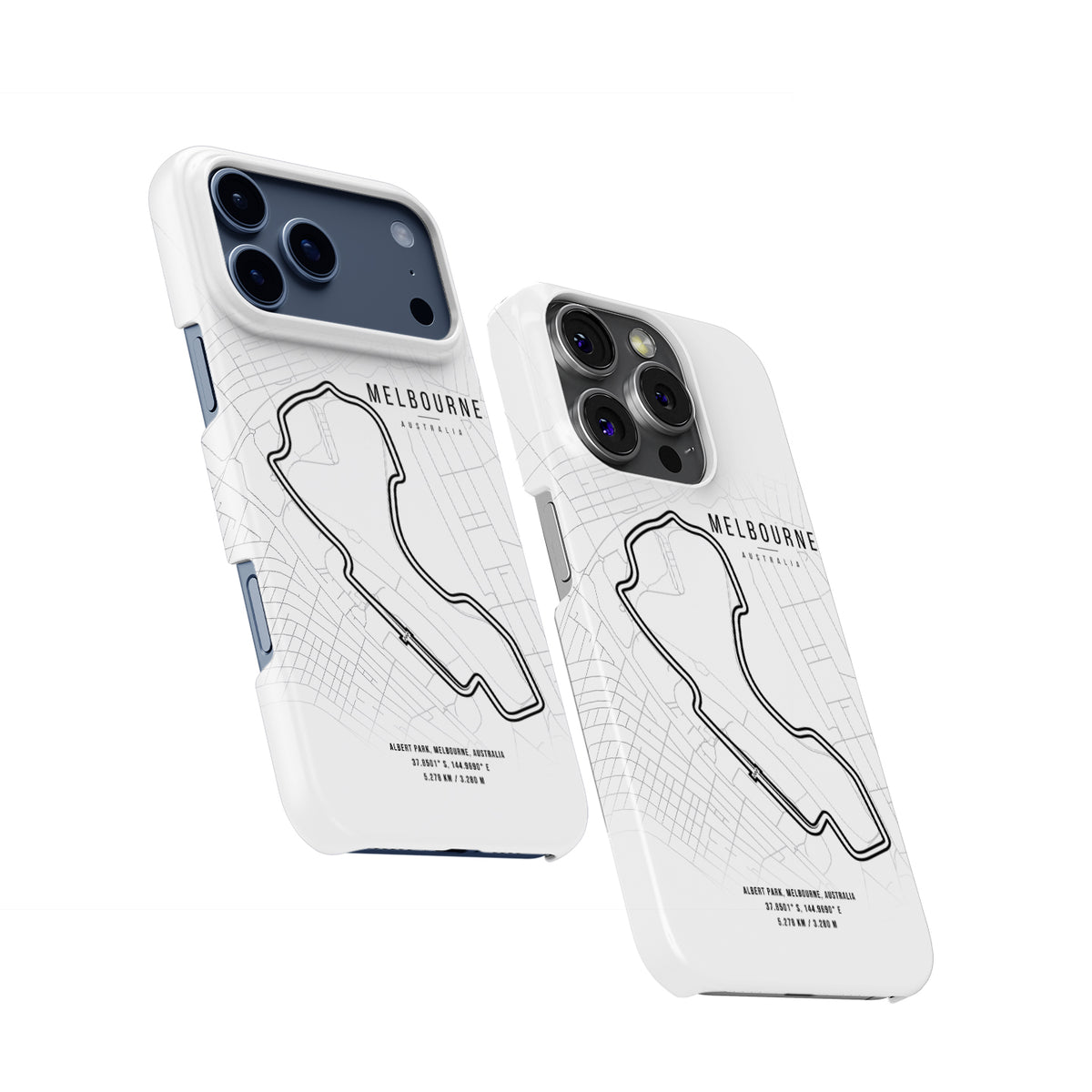 Melbourne F1 – Track Map Design for Racing Fans Formula 1 racing iPhone case view 2