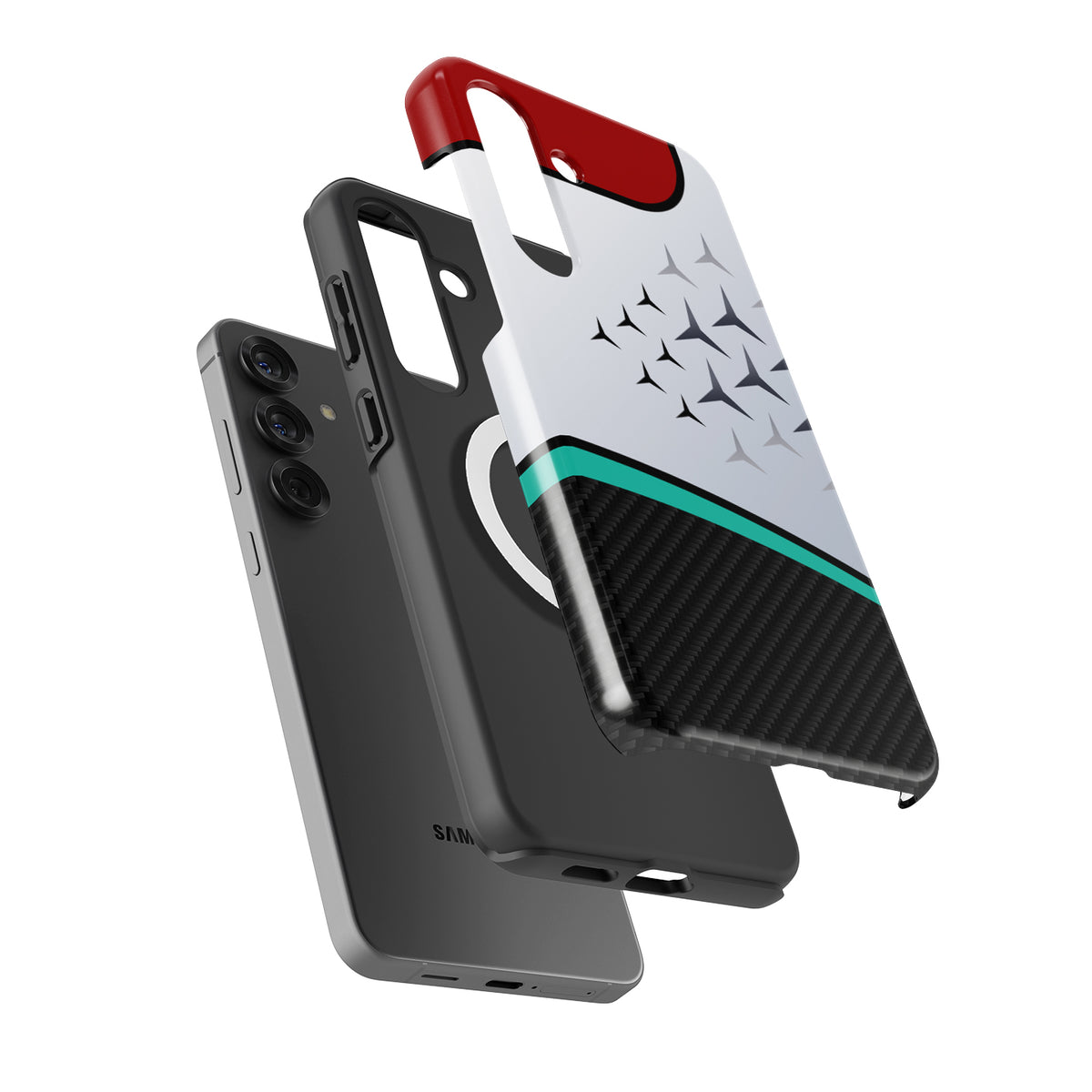 Mercedes W13 Livery Samsung Case - Snap & Tough Variants