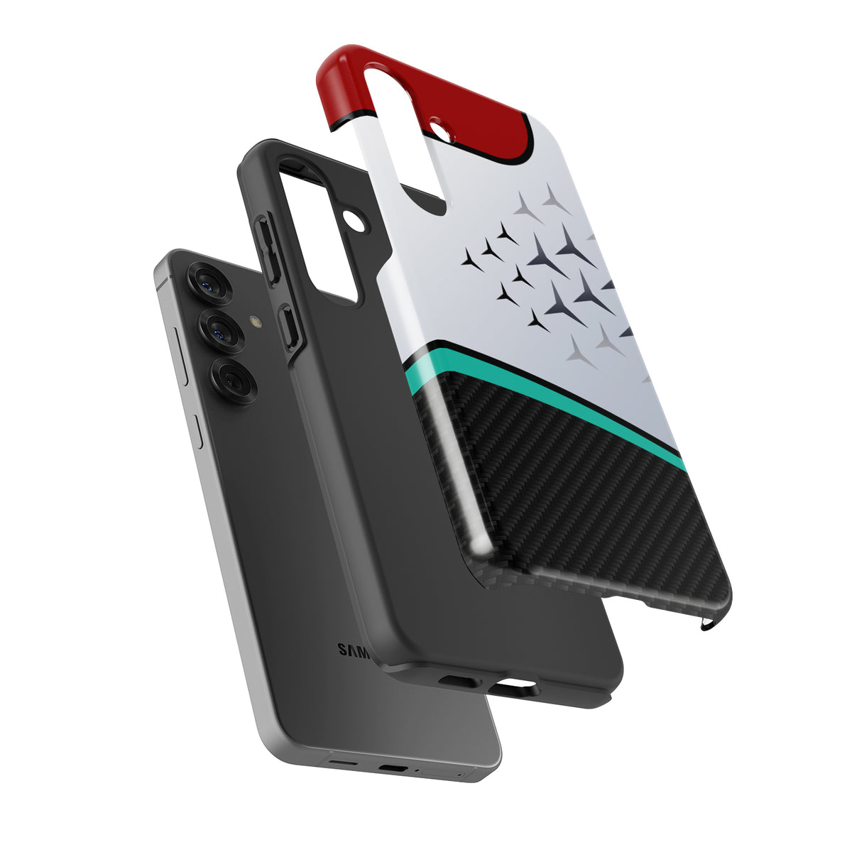 Mercedes W13 Livery Samsung Case - Snap & Tough Variants