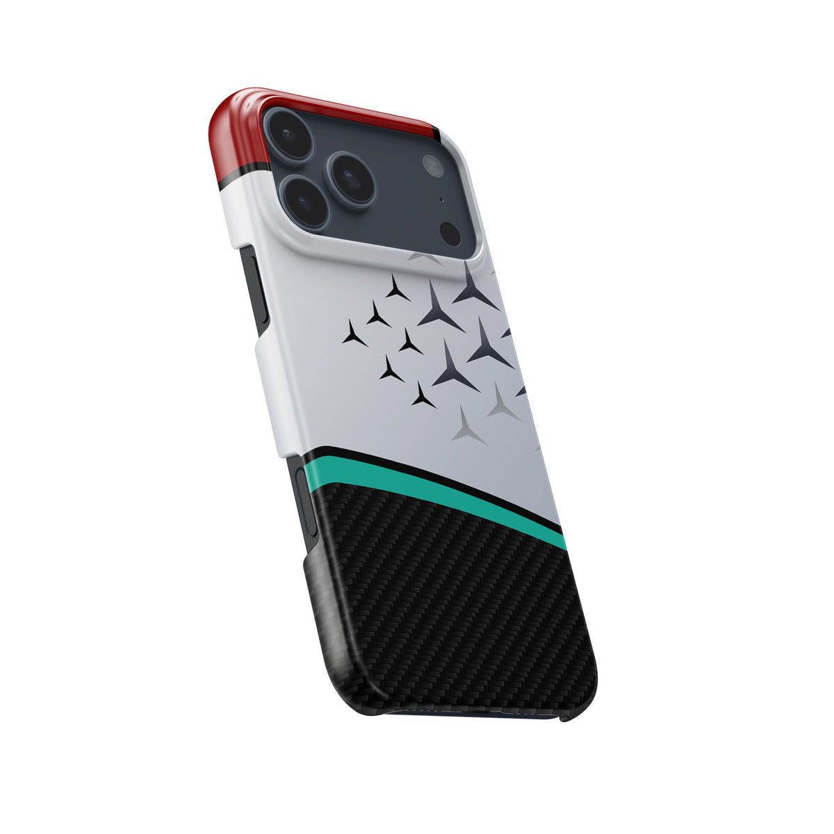 Mercedes 2022 W13 Livery Formula 1 racing iPhone case view 5