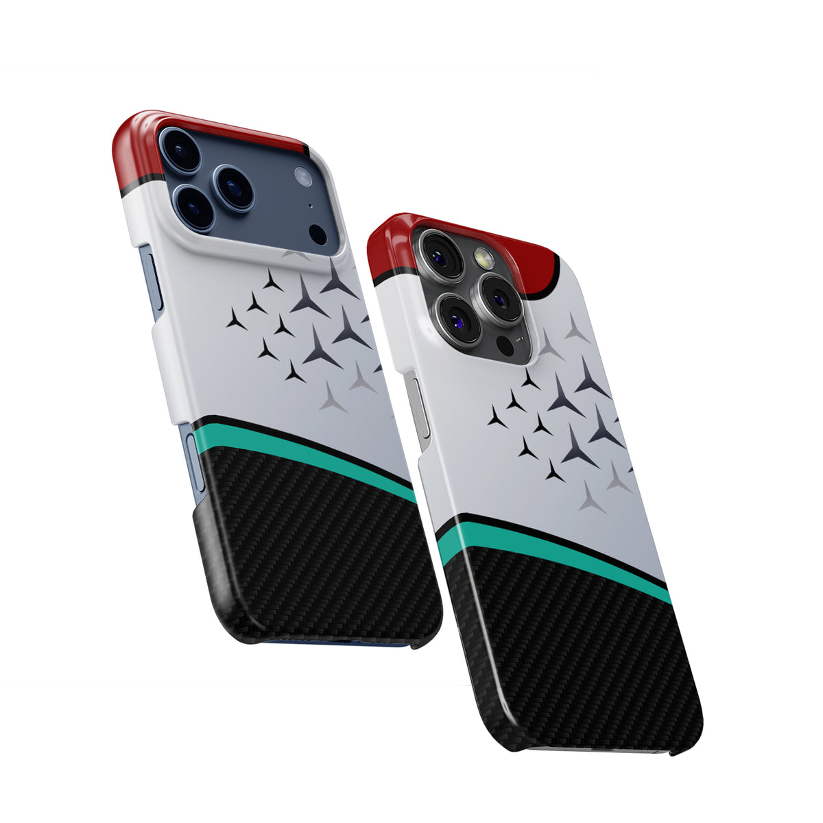 Mercedes 2022 W13 Livery Formula 1 racing iPhone case view 2