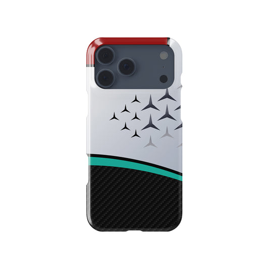 Mercedes 2022 W13 Livery Formula 1 racing iPhone case view 1