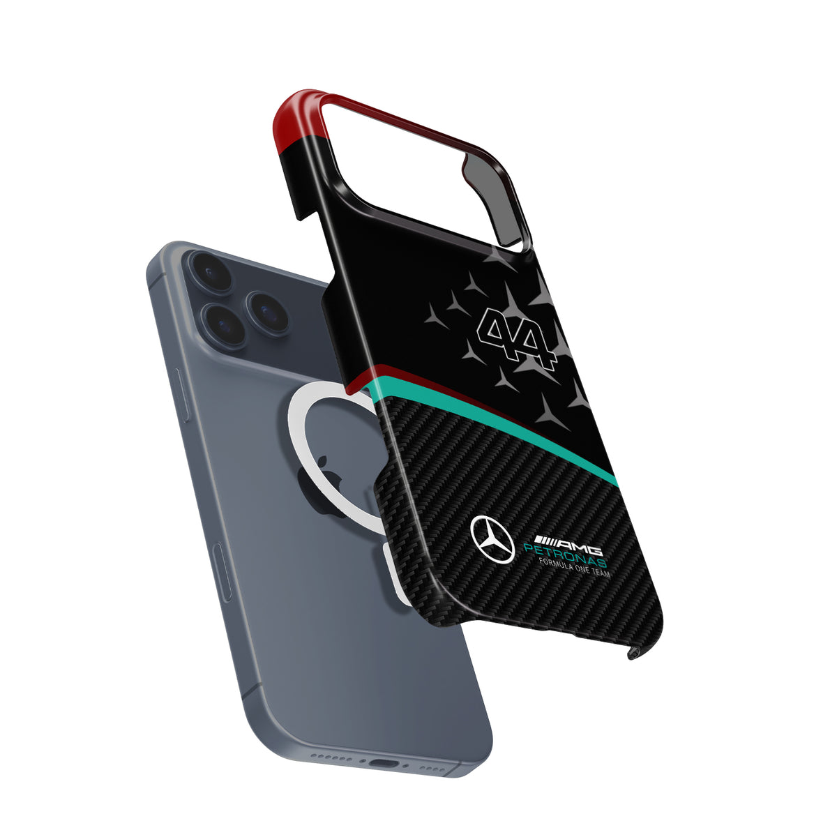 Mercedes W15 Livery 2024 F1 Legacy - Lewis Hamilton Edition Formula 1 racing iPhone case view 4
