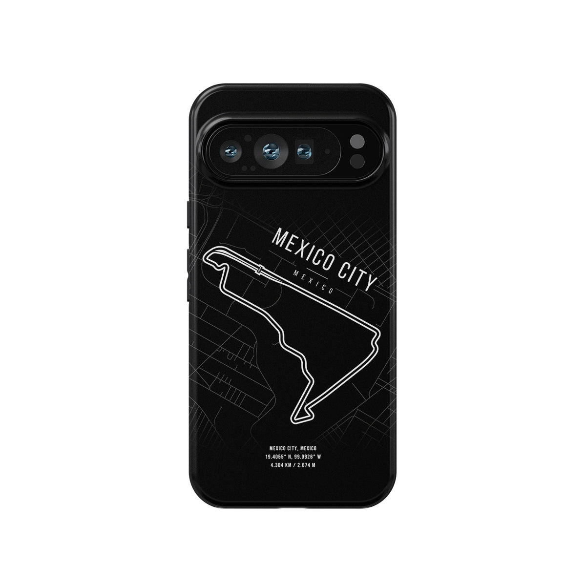 Mexico City F1 Track Map Grand Prix - Google Phone Case