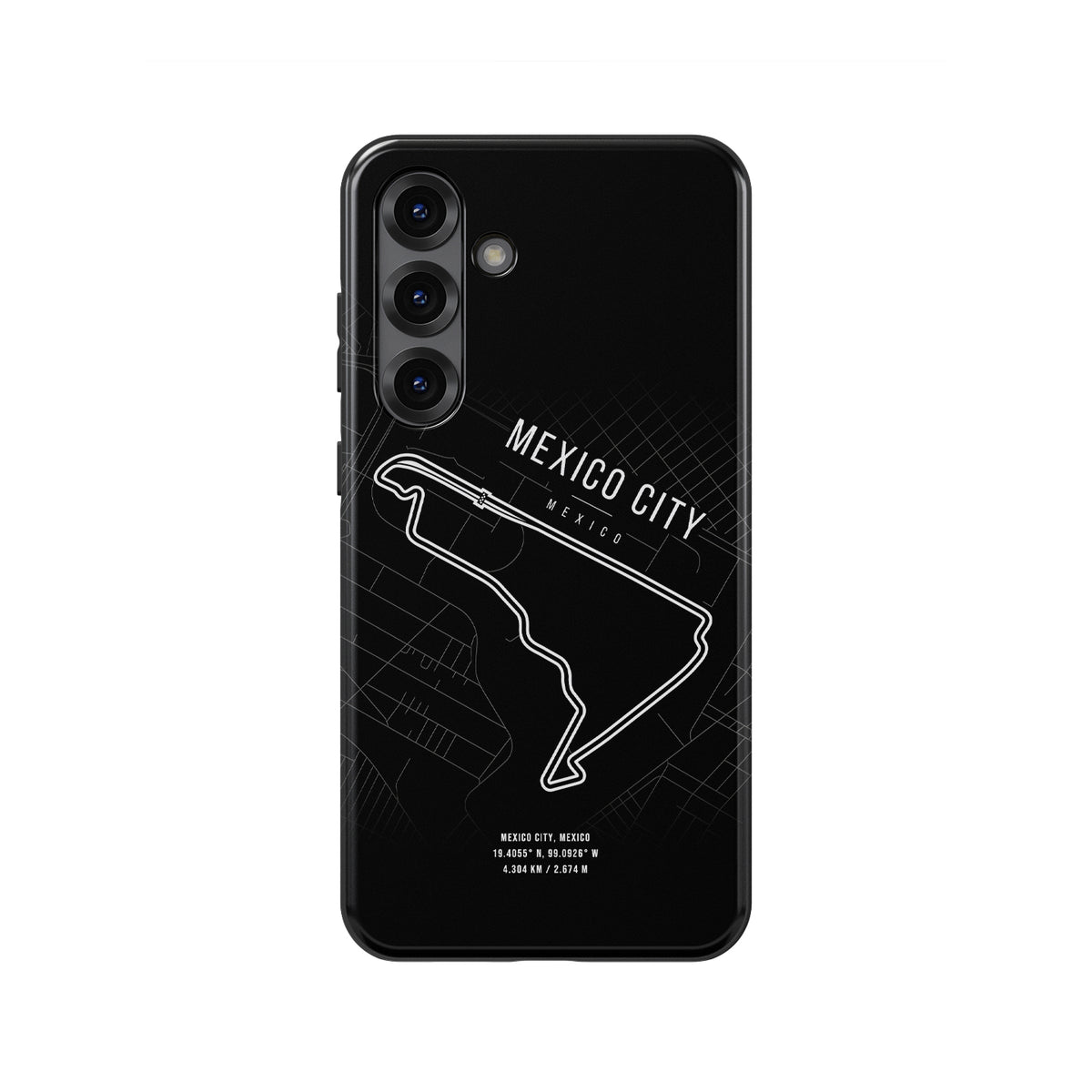 Mexico City F1 Track Map Grand Prix - Samsung Phone Case