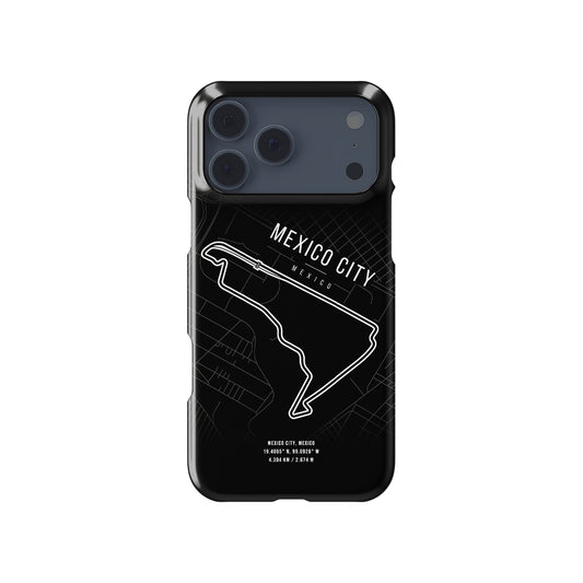 Mexico City F1 Track Map Grand Prix Formula 1 racing iPhone case view 1