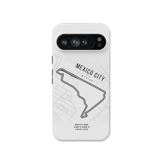 F1 Mexico City Google Pixel Case – Iconic Track Map for Racing Fans