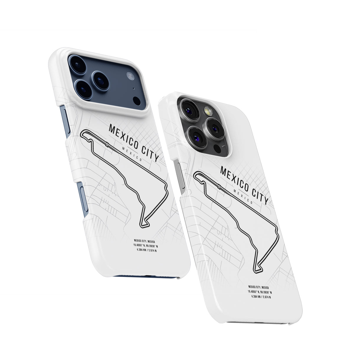 Mexico City F1 Circuit – Iconic Map for Racing Fans Formula 1 racing iPhone case view 2