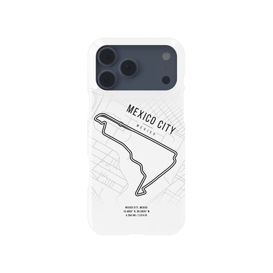 Mexico City F1 Circuit – Iconic Map for Racing Fans Formula 1 racing iPhone case view 1