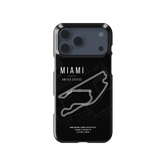 Miami F1 Track Grand Prix Formula 1 racing iPhone case view 1