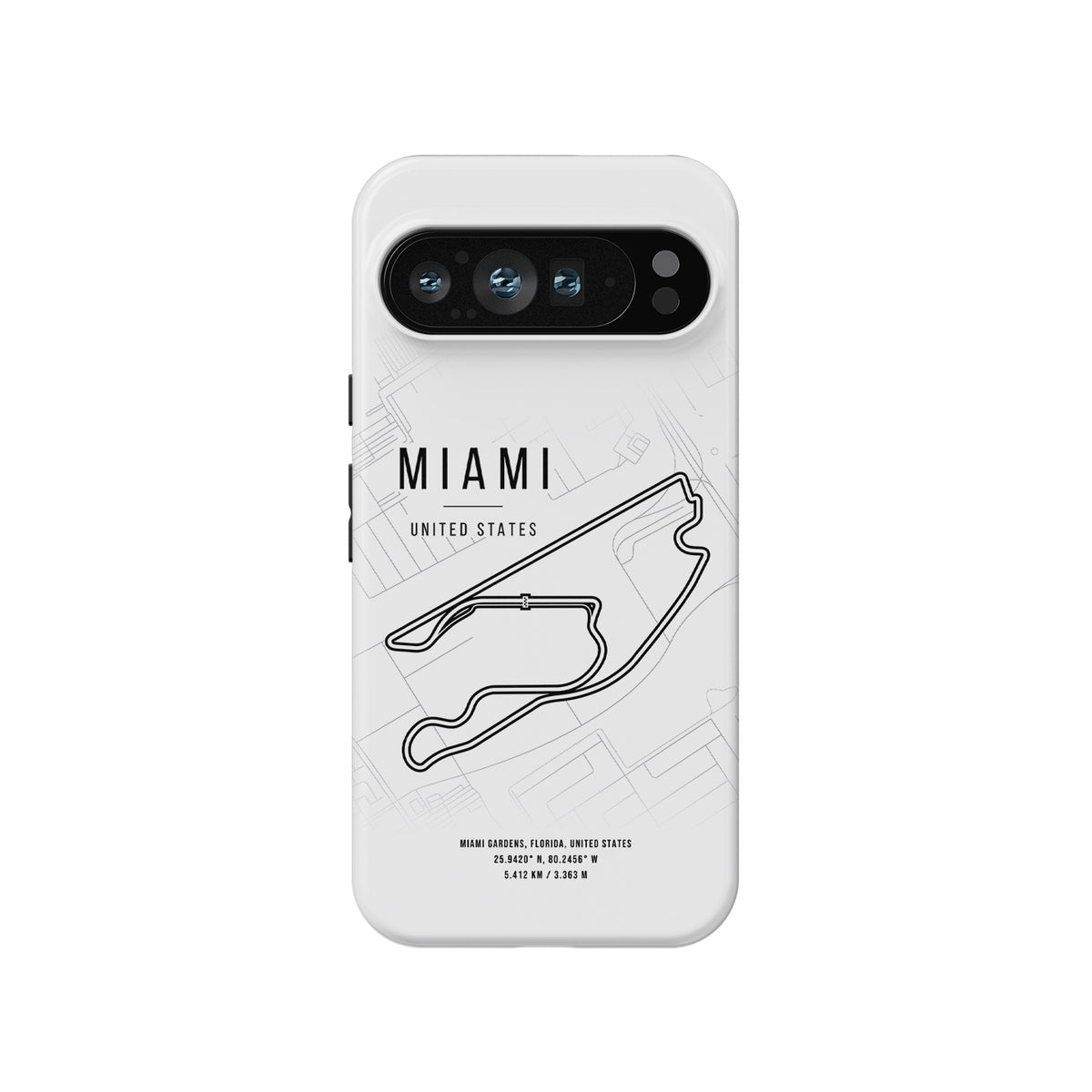 Miami F1 Track Grand Prix - Google Phone Case