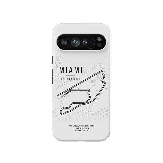 Miami F1 Track Grand Prix - Google Phone Case