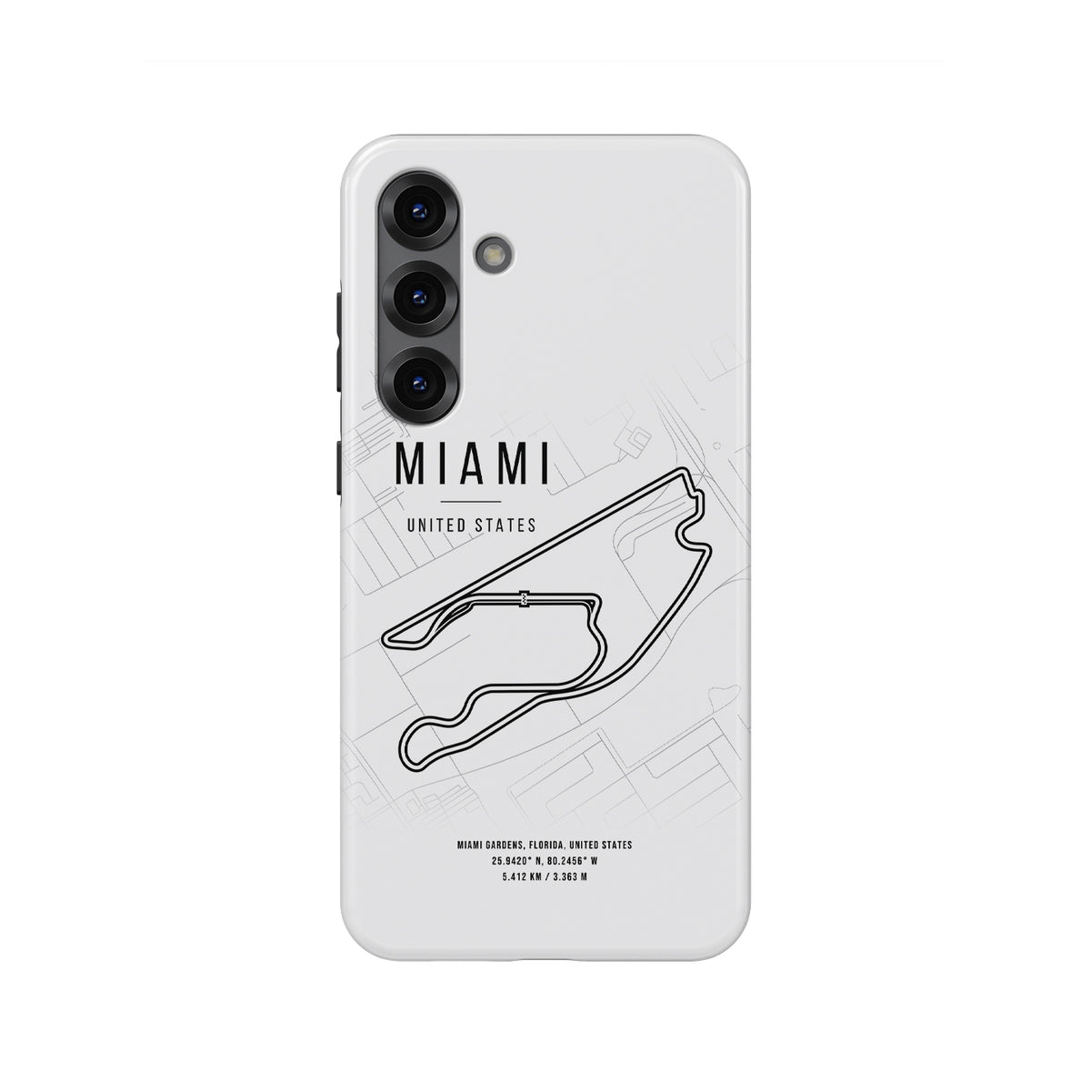 Miami F1 Samsung Case – Track Map of the Iconic Miami Circuit