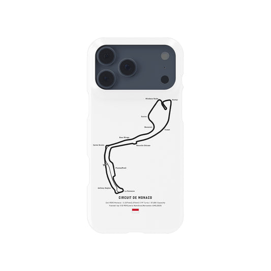 Monaco GP – Circuit de Monaco Track Map Design Formula 1 racing iPhone case view 1