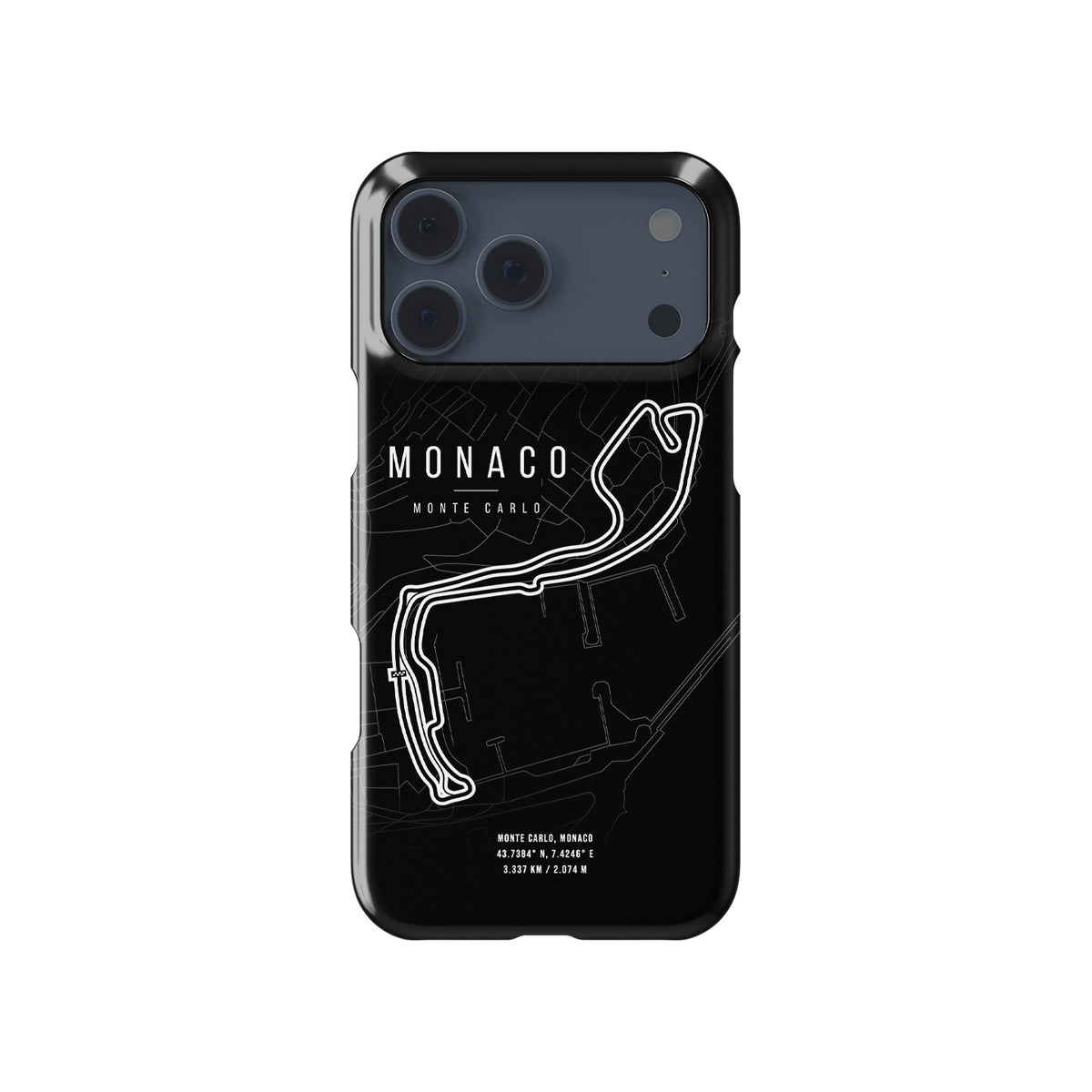 Monaco F1 Track Grand Prix Formula 1 racing iPhone case view 1