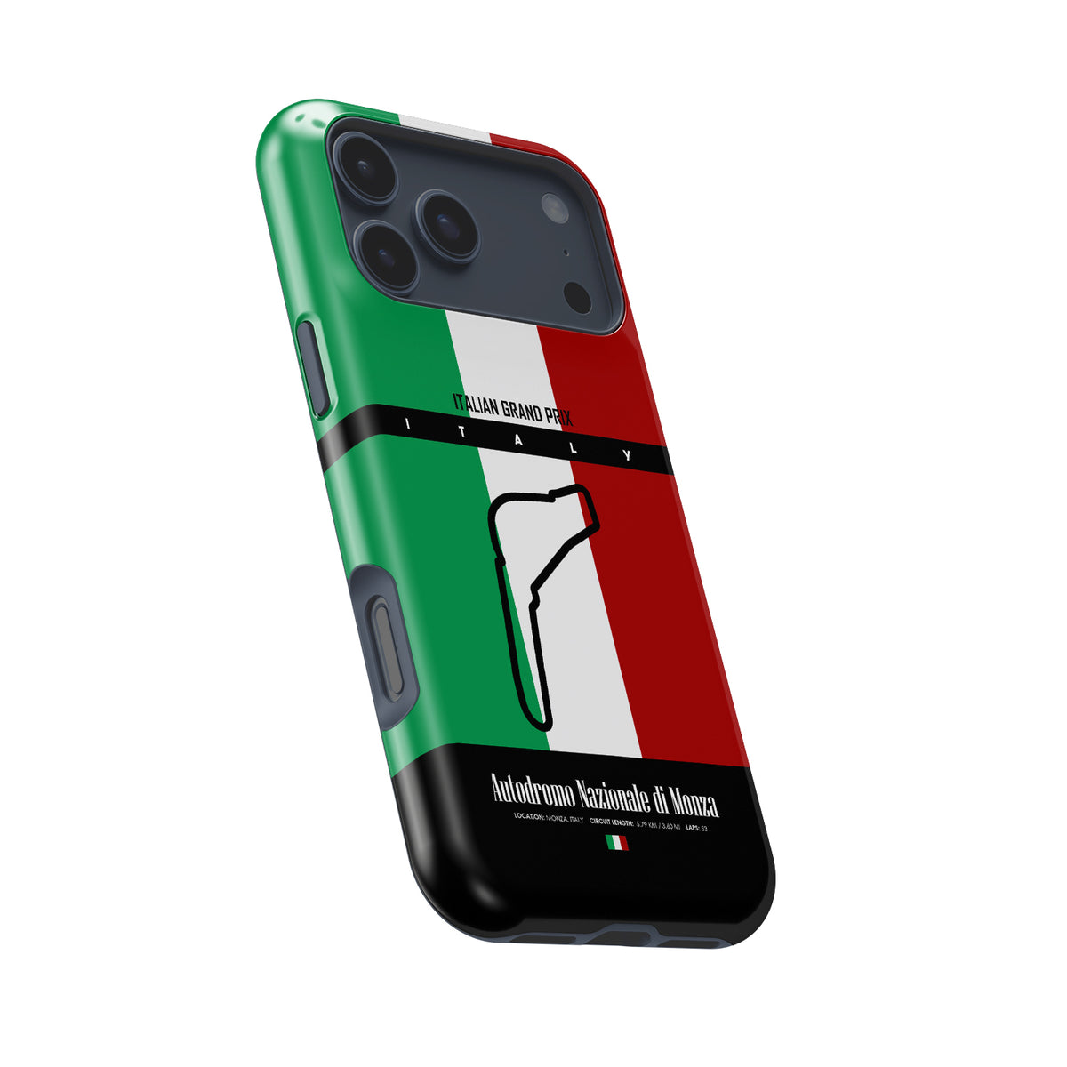 Monza Grand Prix – Circuit of Legends Track Map Formula 1 racing iPhone case view 8